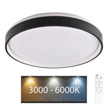 LED Dimbare badkamer plafondverlichting JADWIGA LED/42W/230V diameter 38,5 cm 3000-6000K IP44 + afstandsbediening