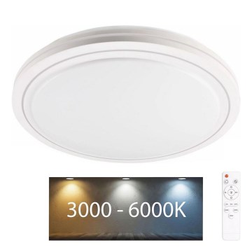 LED Dimbare badkamer plafondverlichting MARIAN LED/72W/230V diameter 48 cm 3000-6000K IP44 + afstandsbediening