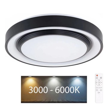 LED Dimbare badkamer plafondverlichting ZYGMUNT LED/72W/230V diameter 48,5 cm 3000-6000K IP44 + afstandsbediening