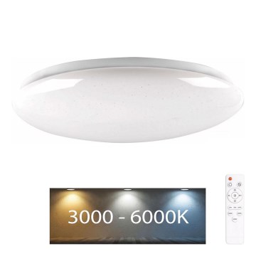 LED Dimbare badkamerverlichting PIRIUS LED/48W/230V diameter 38 cm 3000-6000K IP44 + afstandsbediening