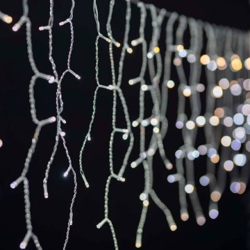 LED dimbare buiten kerstgordijn 400xLED/11 functies 11m IP65 Wi-Fi Tuya