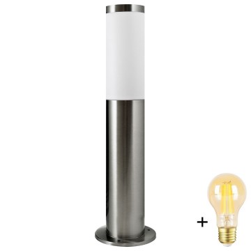 LED dimbare buitenlamp LIVIA 1xE27/6W/230V 2700-6500K Wi-Fi 45 cm IP44 zilver