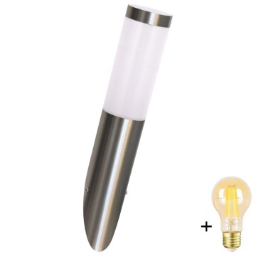 LED-dimbare buitenmuurlamp LIVIA 1xE27/6W/230V 2700-6500K Wi-Fi IP44 zilver
