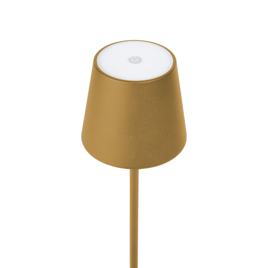 Dimbare oplaadbare LED-tafellamp voor buiten LED/4W/4000 mAh 3000/4000/5500K IP44 goud