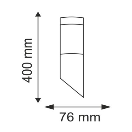 LED-dimbare buitenmuurlamp LIVIA 1xE27/6W/230V 2700-6500K Wi-Fi IP44 zilver