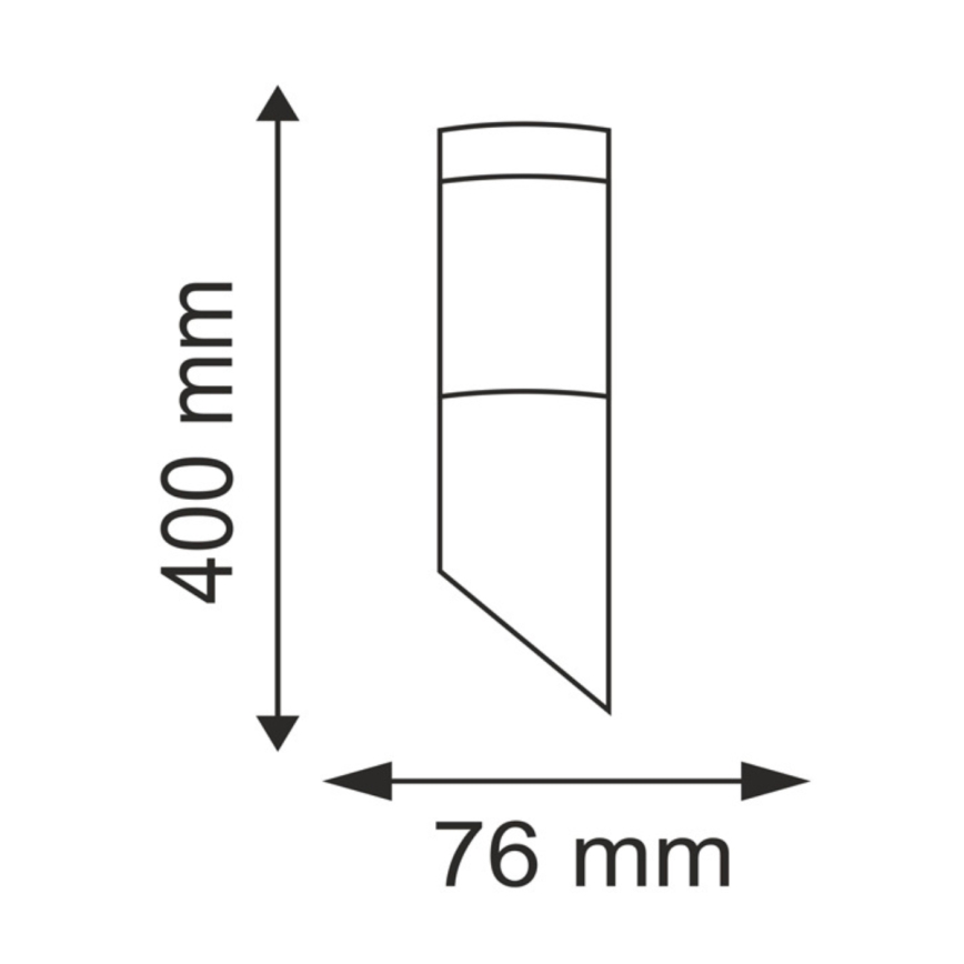 LED-dimbare buitenmuurlamp LIVIA 1xE27/6W/230V 2700-6500K Wi-Fi IP44 zilver