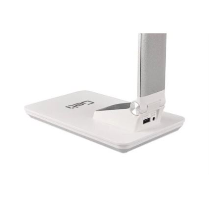 LED Dimbare bureaulamp met USB LED/7W/230V 3000K/4000K/5500K wit