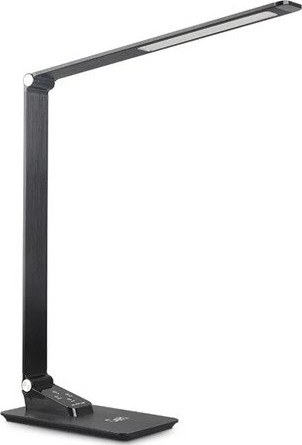 LED dimbare bureaulamp met USB LED/7W/230V 3000K/4000K/5500K zwart