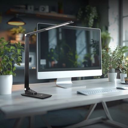LED dimbare bureaulamp met USB LED/7W/230V 3000K/4000K/5500K zwart