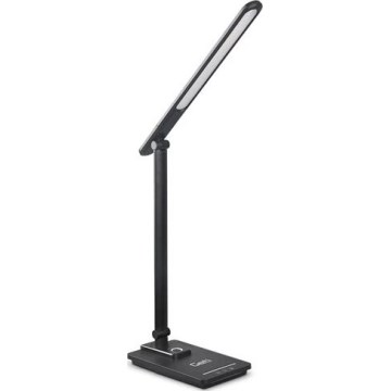 LED dimbare bureaulamp met USB LED/9W/230V 3000K/4000K/5500K zwart