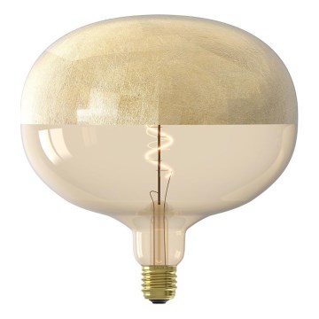 LED dimbare filamentlamp met goudkleurige top FILAMENT E27/6W/230V 1800K CRI 90
