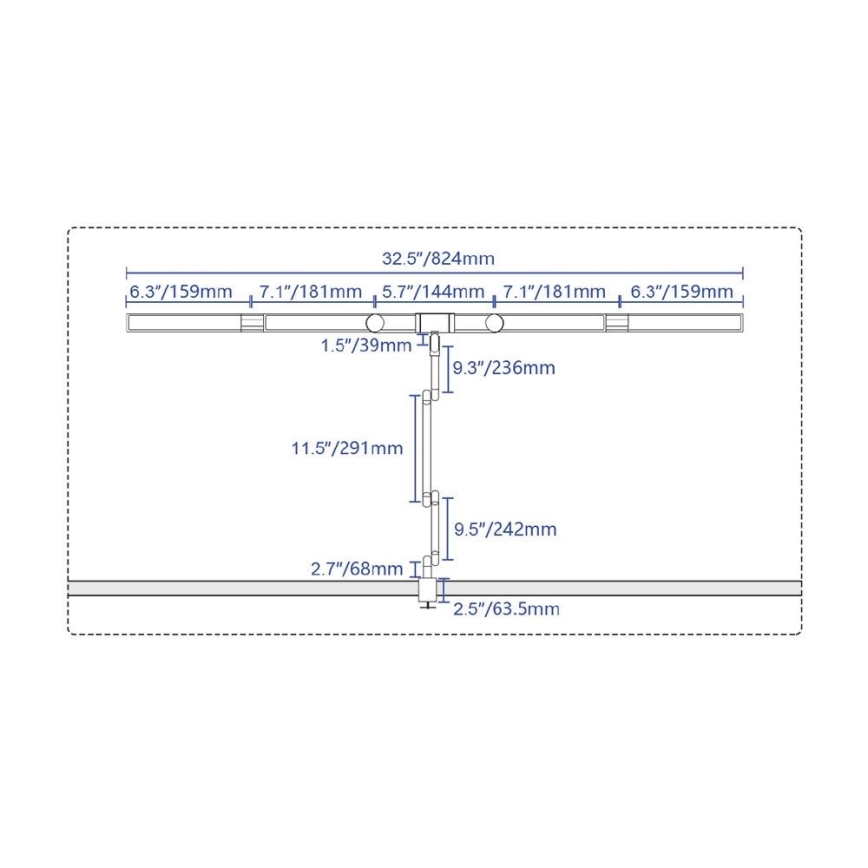 LED Dimbare Touch Flexibele Bureaulamp POINTIQ LED/24W/230V 3000-6500K CRI 92 zwart