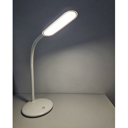 LED Dimbare Touch Flexibele Bureaulamp LED/6W/5V USB 1200 mAh Wit