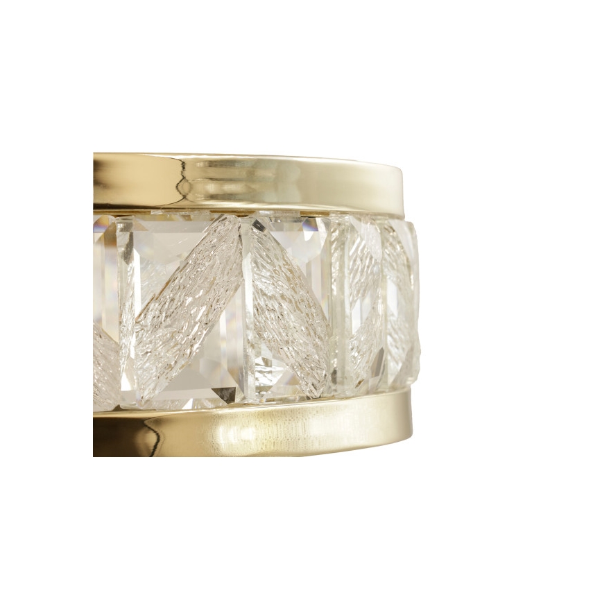 LED dimbare kristallen kroonluchter met ophangkabel ENRIQUE LED/50W//230V 3000-6000K + afstandsbediening
