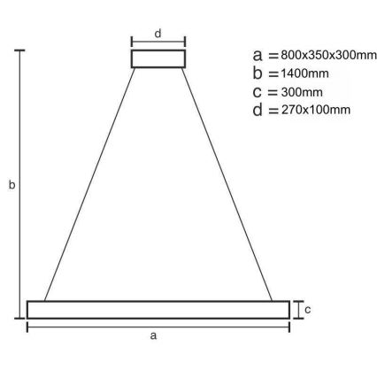 LED dimbare kristallen hanglamp aan kabel LED/100W/230V 3000-6500K goud + afstandsbediening