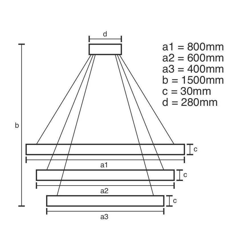 LED dimbare kristallen hanglamp aan kabel LED/210W/230V 3000-6500K zilver + afstandsbediening