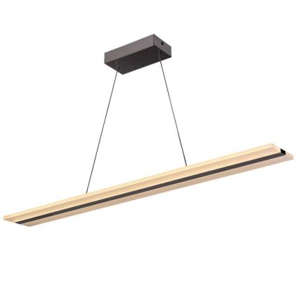 LED Dimbare hanglamp aan kabel LED/40W/230V 3000-6500K chroom + afstandsbediening