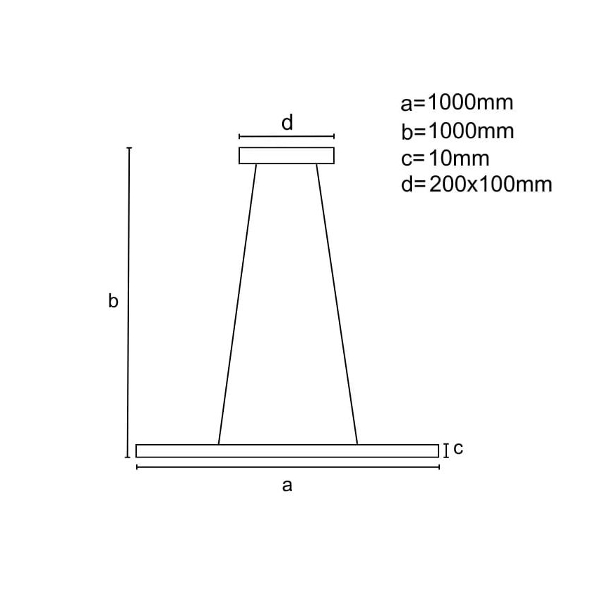 LED Dimbare hanglamp aan kabel LED/40W/230V 3000-6500K wit + afstandsbediening