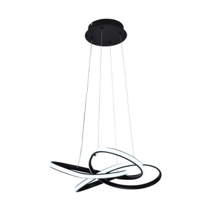 LED Dimbare hanglamp aan kabel LED/40W/230V 3000-6500K Ø 48 cm zwart + afstandsbediening