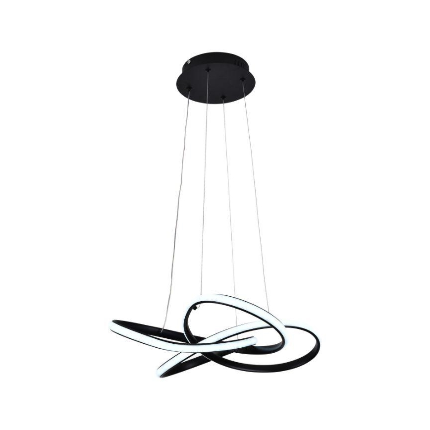 LED Dimbare hanglamp aan kabel LED/40W/230V 3000-6500K Ø 48 cm zwart + afstandsbediening