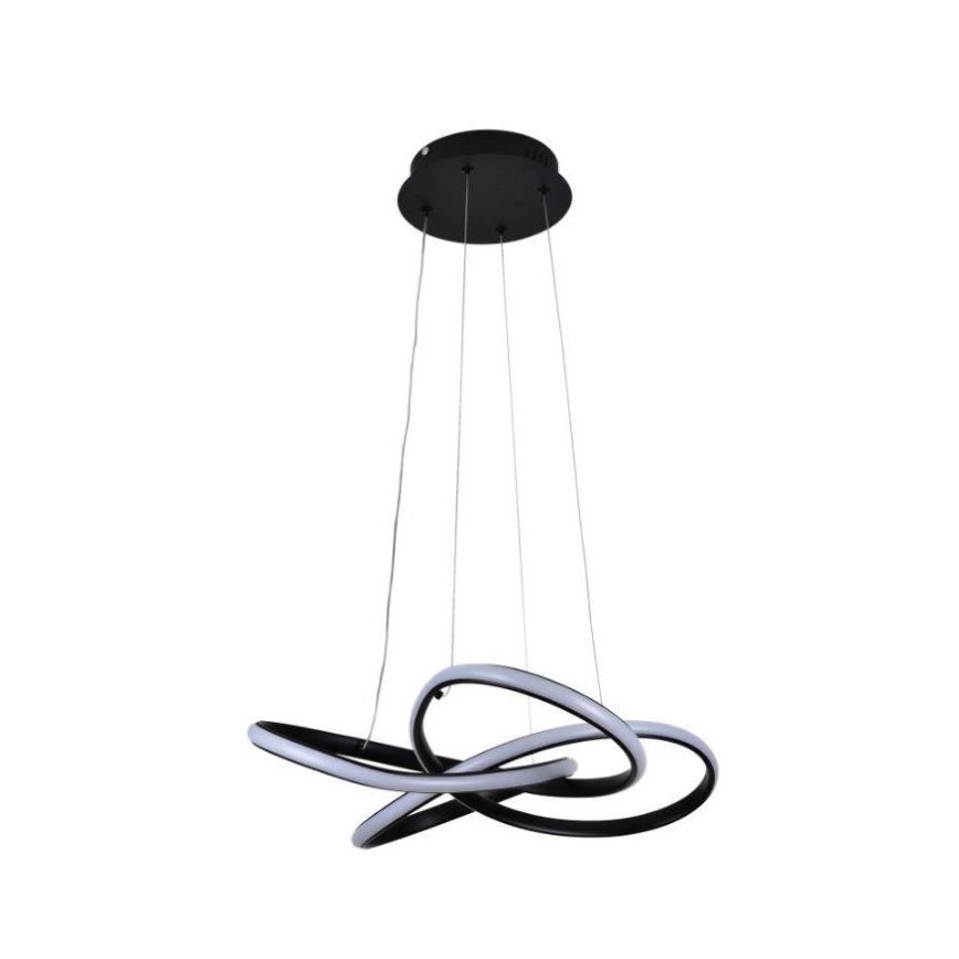 LED Dimbare hanglamp aan kabel LED/40W/230V 3000-6500K Ø 48 cm zwart + afstandsbediening