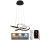 LED Dimbare hanglamp aan kabel LED/40W/230V 3000-6500K Ø 48 cm zwart + afstandsbediening