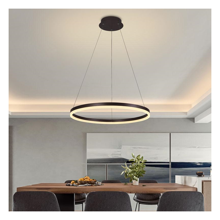 LED dimbare hanglamp aan kabel LED/42W/230V 3000-6500K Ø 60 cm + afstandsbediening