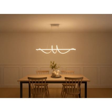 LED dimbare hanglamp aan kabel LED/50W/230V 3000-6500K 100 cm + afstandsbediening