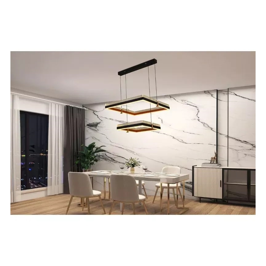 LED Dimbare hanglamp aan kabel LED/50W/230V 3000-6500K + afstandsbediening