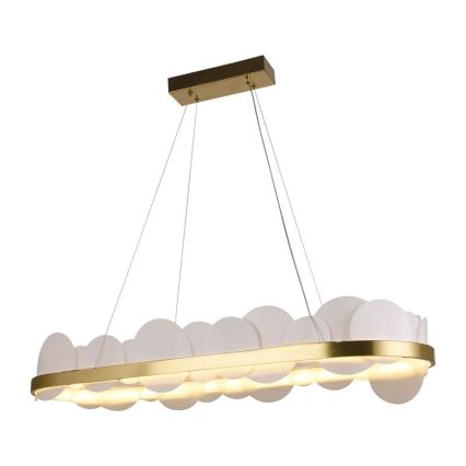 LED Dimbare hanglamp aan kabel LED/50W/230V 3000-6500K goud + afstandsbediening