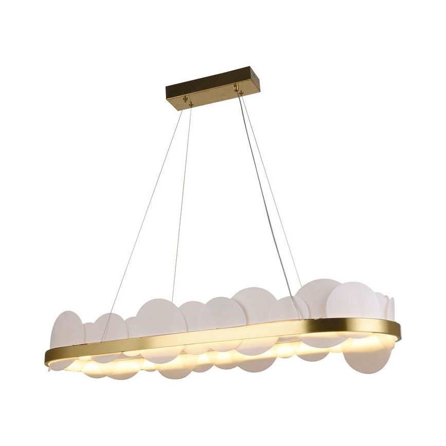 LED Dimbare hanglamp aan kabel LED/50W/230V 3000-6500K goud + afstandsbediening