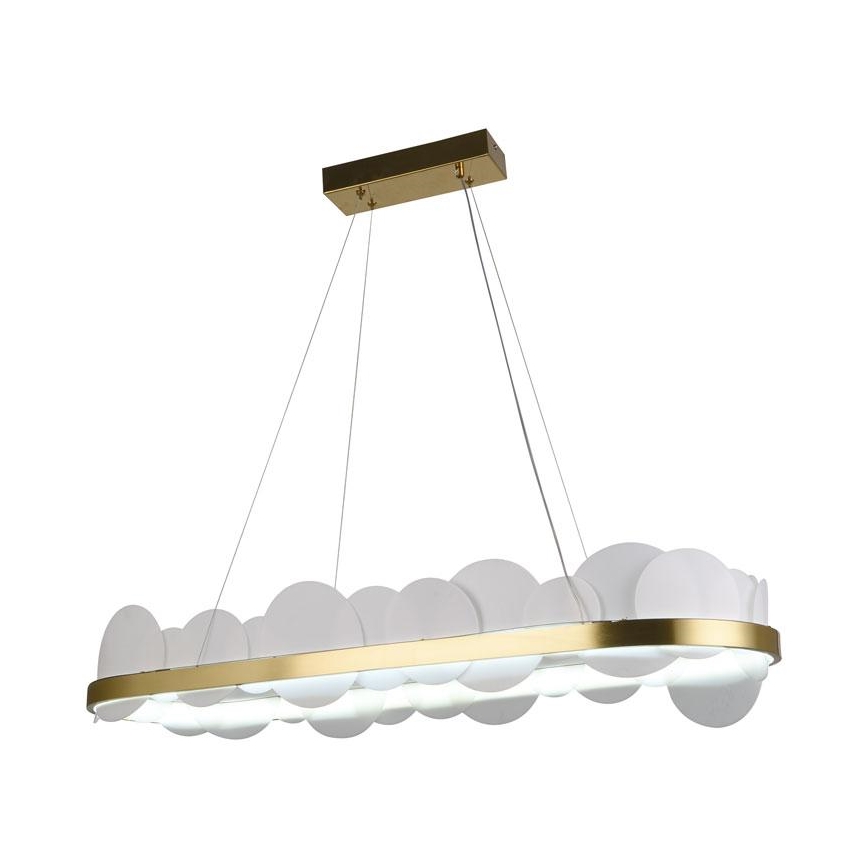 LED Dimbare hanglamp aan kabel LED/50W/230V 3000-6500K goud + afstandsbediening