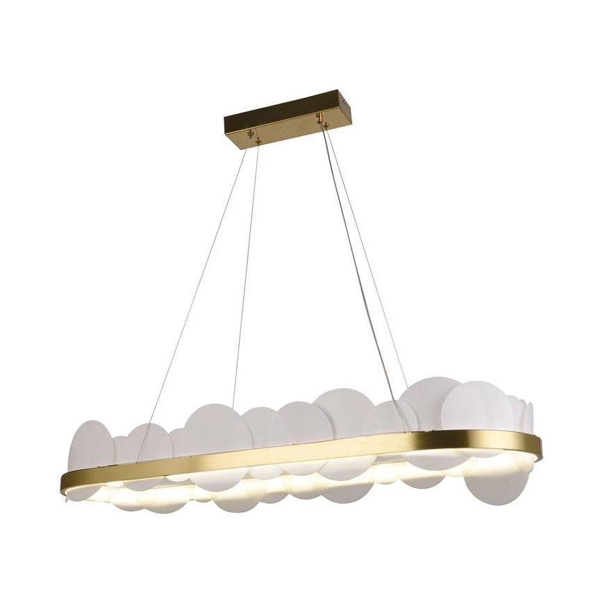 LED Dimbare hanglamp aan kabel LED/50W/230V 3000-6500K goud + afstandsbediening