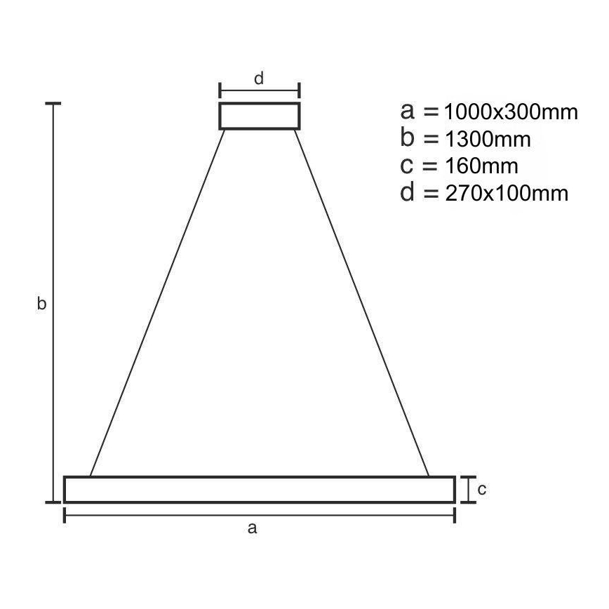LED Dimbare hanglamp aan kabel LED/50W/230V 3000-6500K goud + afstandsbediening
