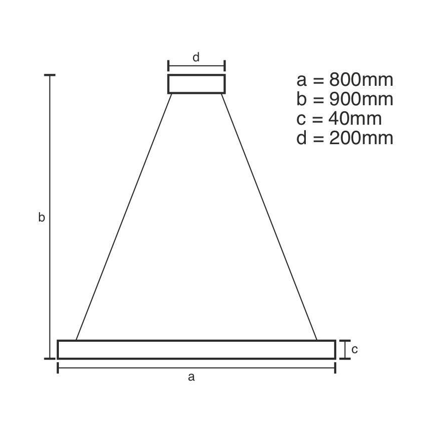 LED dimbare hanglamp aan kabel LED/55W/230V 3000-6500K Ø 80 cm + afstandsbediening