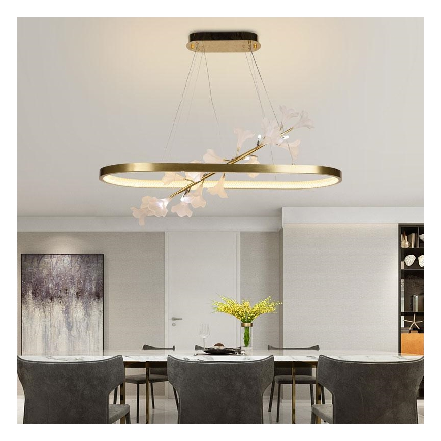 LED Dimbare hanglamp aan kabel LED/55W/230V 3000-6500K + afstandsbediening