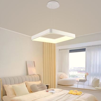 LED Dimbare hanglamp aan kabel LED/55W/230V 3000-6500K wit + afstandsbediening