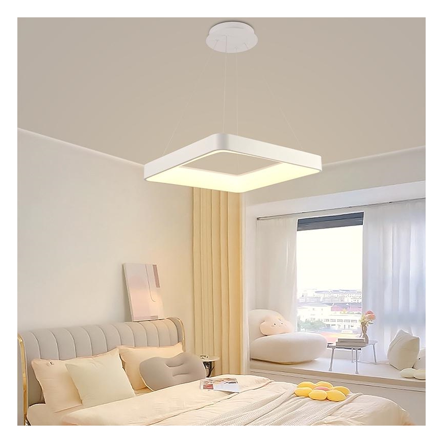 LED Dimbare hanglamp aan kabel LED/55W/230V 3000-6500K wit + afstandsbediening