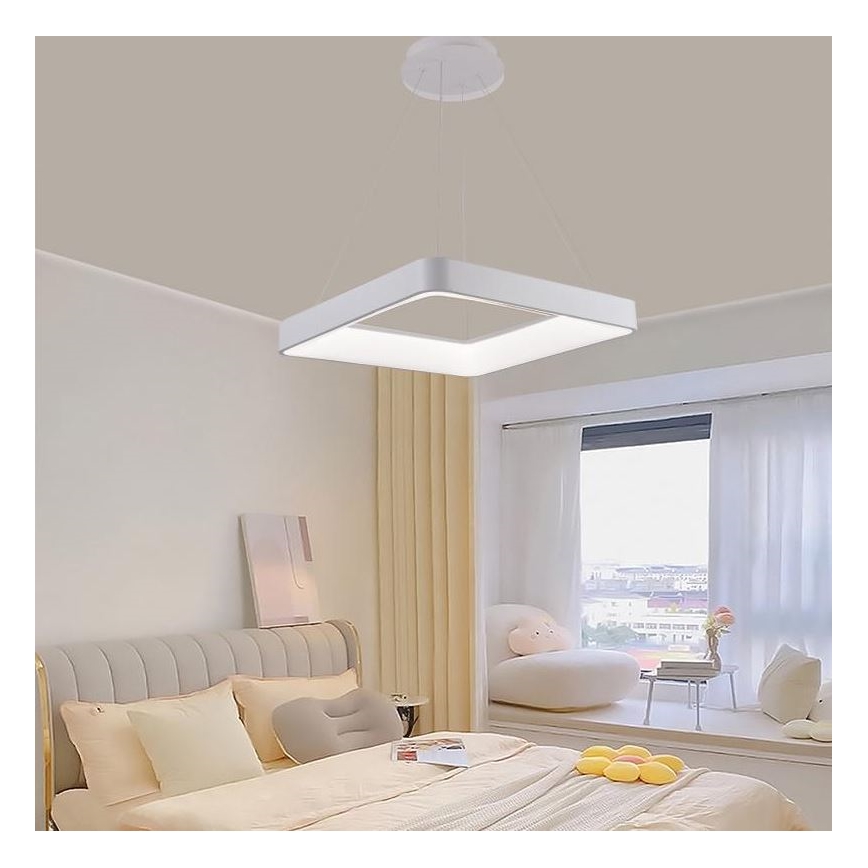 LED Dimbare hanglamp aan kabel LED/55W/230V 3000-6500K wit + afstandsbediening