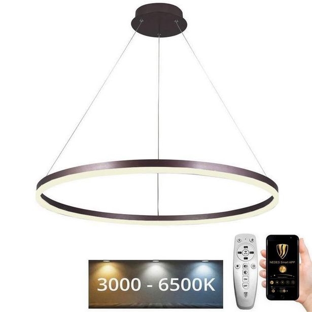 LED dimbare hanglamp aan kabel LED/55W/230V 3000-6500K Ø 80 cm + afstandsbediening