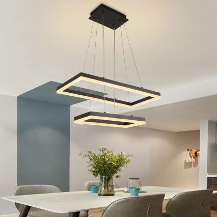 LED Dimbare hanglamp aan kabel LED/65W/230V 3000-6500K + afstandsbediening