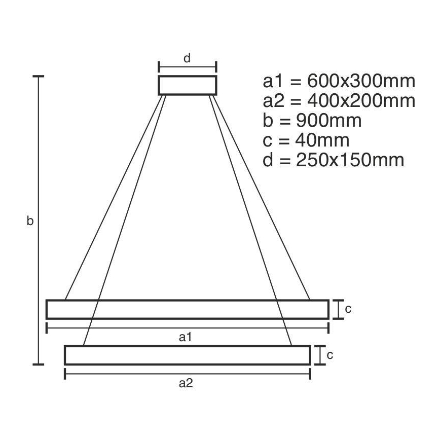 LED Dimbare hanglamp aan kabel LED/65W/230V 3000-6500K + afstandsbediening