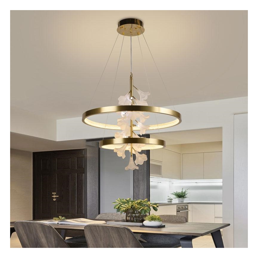 LED Dimbare hanglamp aan kabel LED/70W/230V 3000-6500K + afstandsbediening