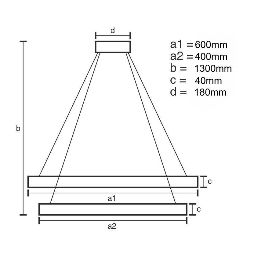 LED Dimbare hanglamp aan kabel LED/70W/230V 3000-6500K + afstandsbediening