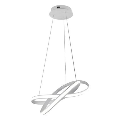 LED Dimbare hanglamp aan kabel LED/70W/230V 3000-6500K Ø 55 cm wit + afstandsbediening