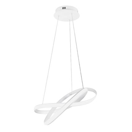 LED Dimbare hanglamp aan kabel LED/70W/230V 3000-6500K Ø 55 cm wit + afstandsbediening