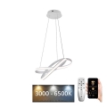LED Dimbare hanglamp aan kabel LED/70W/230V 3000-6500K Ø 55 cm wit + afstandsbediening