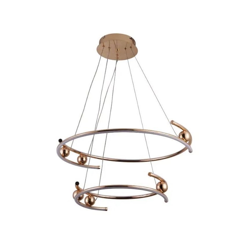 LED dimbare hanglamp aan kabel LED/80W/230V 3000-6500K Ø 60 cm + afstandsbediening