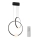 LED dimbare hanglamp aan kabel LIV LED/50W/230V zwart + afstandsbediening