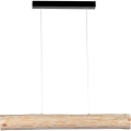 LED Dimbare hanglamp aan kabel LUCAS LED/25,5W/230V dennenhout